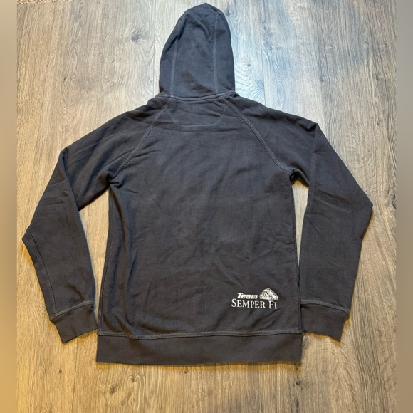 The North Face Mountain Athletics FlashDry Hoodie Men’s S Gray Zip Up Marines - Picture 7 of 10